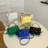Green Leather Crossbody Shoulder Bag for Women