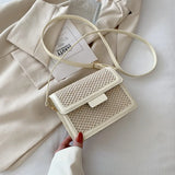 Female Texture Crossbody Bags Casual Square Bags Vintage Bags