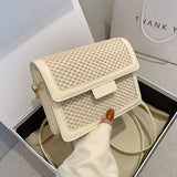 Female Texture Crossbody Bags Casual Square Bags Vintage Bags