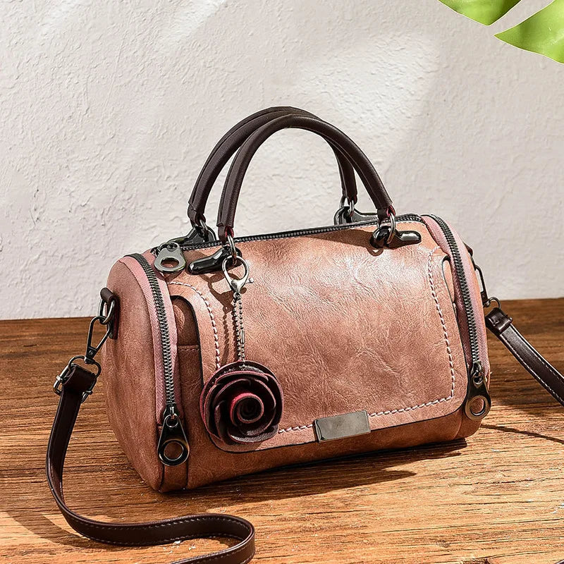 Women's Flowers Pendant Handbag Single Shoulder Bag