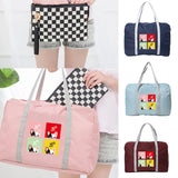 Foldable Travel Bag Ladies Large Capacity Pattern Luggage Bag Waterproof