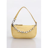 French Retro Crocodile Pattern Mini Bag Metal Chain Handbag