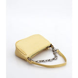 French Retro Crocodile Pattern Mini Bag Metal Chain Handbag
