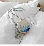 Chinese Style Mini Shoulder Messenger Bag Fringe Small Square Bag