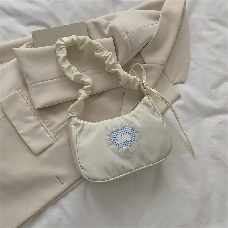Pleated Handbag Women's Shoulder Bag Diagonal Bag
