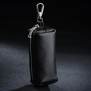 Leather Keychain Men Women Key Holder Organizer Pouch Car Key Bag
