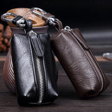 Leather Keychain Men Women Key Holder Organizer Pouch Car Long Key Bag