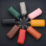 Leather Keychain Men Women Key Holder Organizer Pouch Car Key Bag