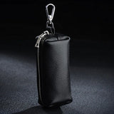 Leather Keychain Men Women Key Holder Organizer Pouch Car Key Bag