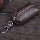 Leather Keychain Men Women Key Holder Organizer Pouch Car Long Key Bag