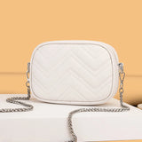 Leather Women Bags Wave Shoulder Crossbody Classic Messenger Bag