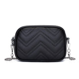 Leather Women Bags Wave Shoulder Crossbody Classic Messenger Bag