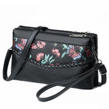 Leather Women Shoulder Bags Rivet Tassel Female Solid Colour