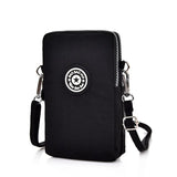 Girls Canvas Messenger Bag Small Mobile Phone Bag Casual Female Shoulder Bag