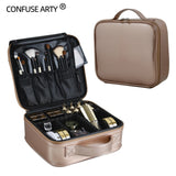 PU Leather Makeup Bag Large Capacity Travel Cosmetic Case
