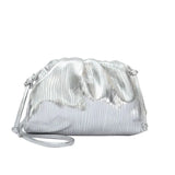Golden Cloud Braided Dumpling Bag Clutch One Shoulder Diagonal Purse