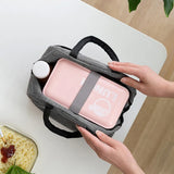 Cationic Fabric Waterproof Lunch Bag Women Men