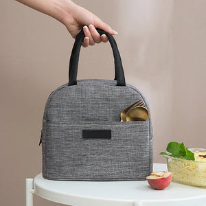 Cationic Fabric Waterproof Lunch Bag Women Men