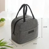 Cationic Fabric Waterproof Lunch Bag Women Men