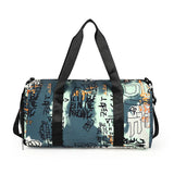 Graffiti Sports Fitness Bag Travel Bag Luggage Handbag Women Shoulder Bag