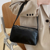 Women Handbag Shoulder Top Handle Bag PU Leather Casual Small Totes Female