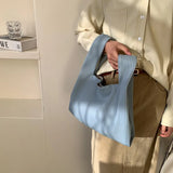 Retro PU Leather Top Handle Bag Women Shoulder Totes Underarm Small Clutch