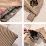 Retro PU Leather Top Handle Bag Women Shoulder Totes Underarm Small Clutch