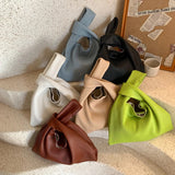 Retro PU Leather Top Handle Bag Women Shoulder Totes Underarm Small Clutch
