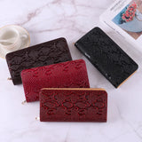 Dragon Pattern Women's Wallet Large Capacity Long Handbag