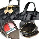 Leather Backpack Women Shoulder Bags Travel Back pack School Bags for Girls