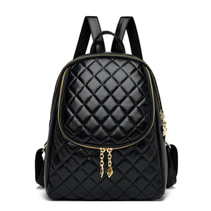 Leather Backpack Women Shoulder Bags Travel Back pack School Bags for Girls
