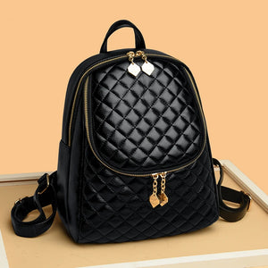 Leather Backpack Women Shoulder Bags Travel Back pack School Bags for Girls