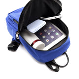 Embroidered Nylon Backpack Large Capacity Girls School Bag