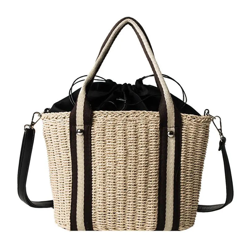 Summer Straw Bag Crossbody Beach Handbag Rattan Bag Women