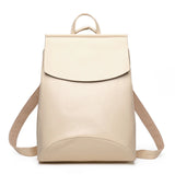 High Women PU Leather Teenage Girls Backpack