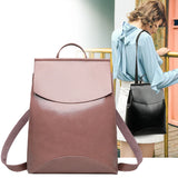 High Women PU Leather Teenage Girls Backpack