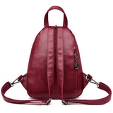 Women's Travel Backpack Shoulder Bag Casual Chest Bag Pu Leather
