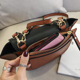 Women's PU Leather Shoulder Messenger Bag Casual Square S1982