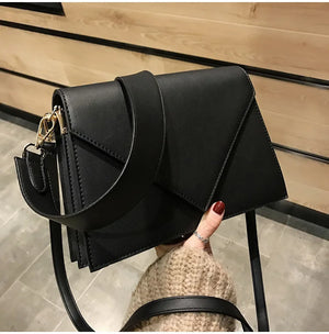 Women's PU Leather Shoulder Messenger Bag Casual Square S1982