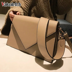 Women's PU Leather Shoulder Messenger Bag Casual Square S1982