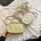 Wavy Embroidery Thread Shoulder Bag Top-handle Bag Purses Sac