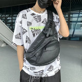 Unisex Hip Hop Chest Bag Nylon Shoulder Fanny Pack