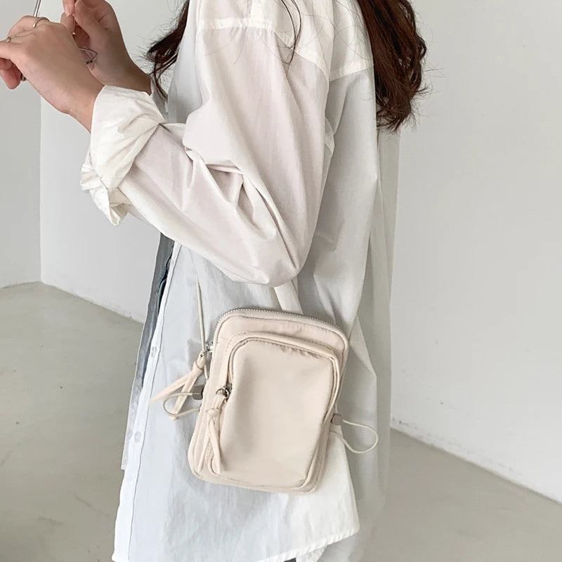 Hot Ladies Mini Crossbody Phone Bag Nylon Women Shoulder Bag Youth