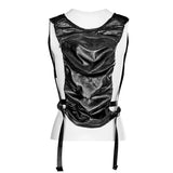 Hot Women's Backpack American Dark Punk Outdoor PU Leather Bag