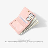 Short Zipper Wallet - Durable and Soft Materials - Perfect Gift
