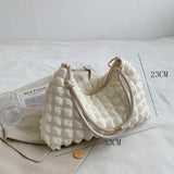 Soft Winter Shoulder Bag Large Tote Armpit Handbag