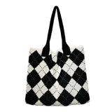 Vintage Diamond Shoulder Bag for Women