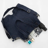 Retro Denim Messenger Bag for Women