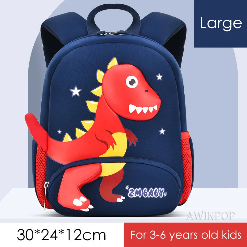 Kids Dinosaur Backpacks Waterproof Neoprene Mini Book Bag
