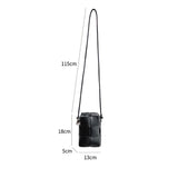 Mini Crossbody Phone Bag PU Leather Zipper Shoulder Bag